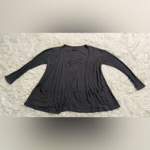 American Eagle Lounge Clean Girl Basics Preppy Oversized Cardigan Sweater Gray M